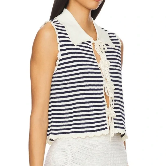 NWT SEA NY Addy Striped Knit Top - Picture 2 of 7